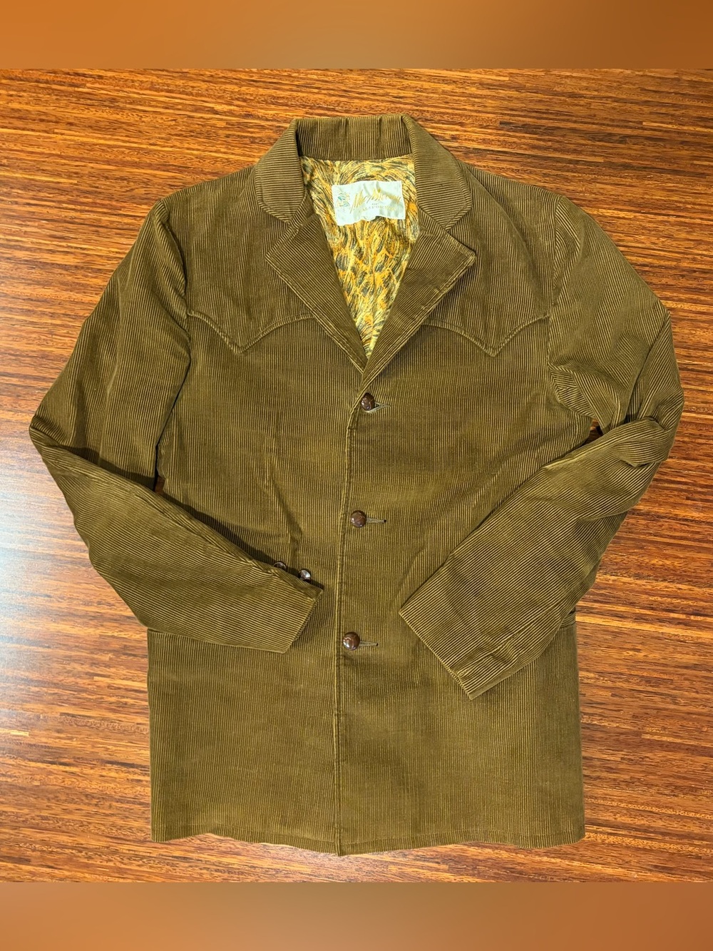 Vintage MacMurray of California Men's Small brown Western Corduroy Blazer Jacket